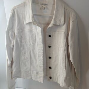 VENUS White Denim Jacket